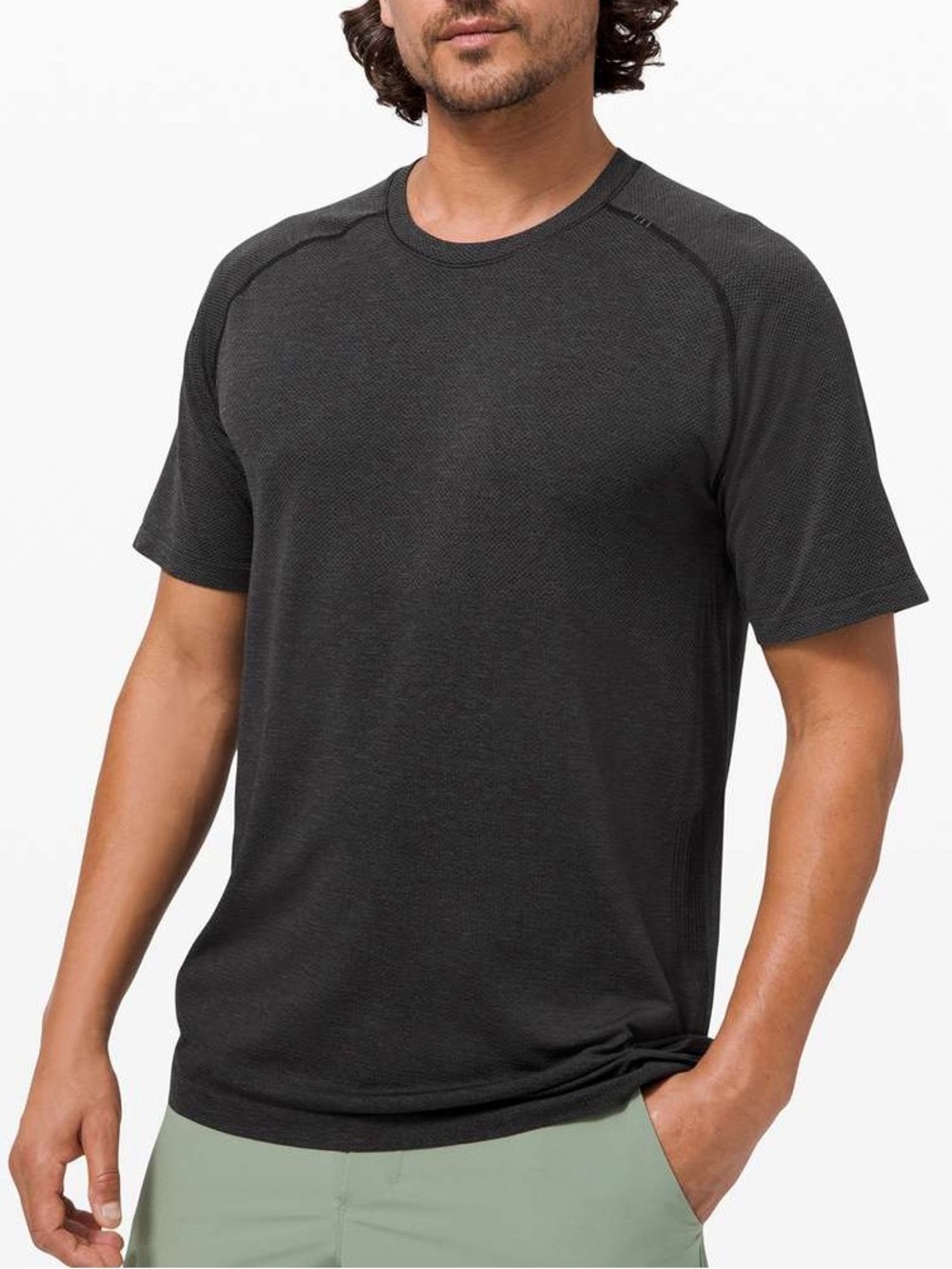 LULULEMON Metal Vent Tech Short Sleeve Deep Coal Black XL